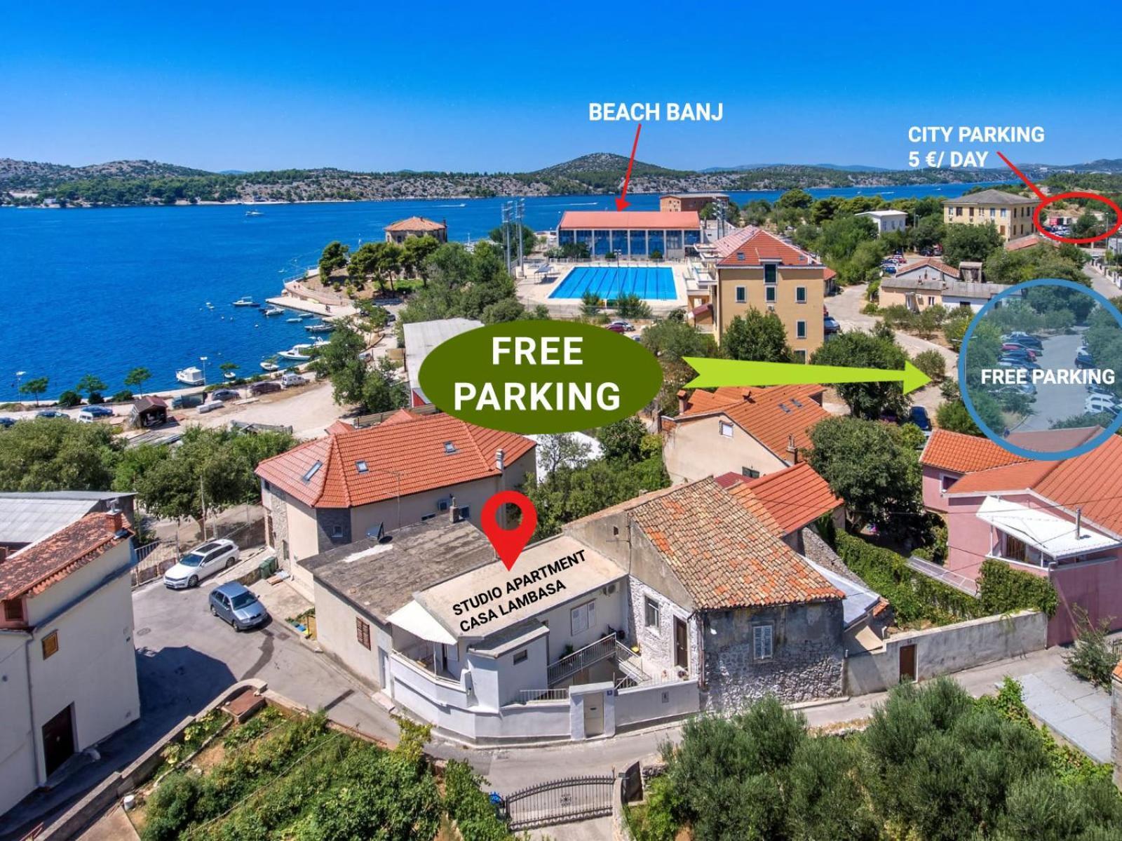 Studio Apartman Casa Lambasa Sibenik Ngoại thất bức ảnh
